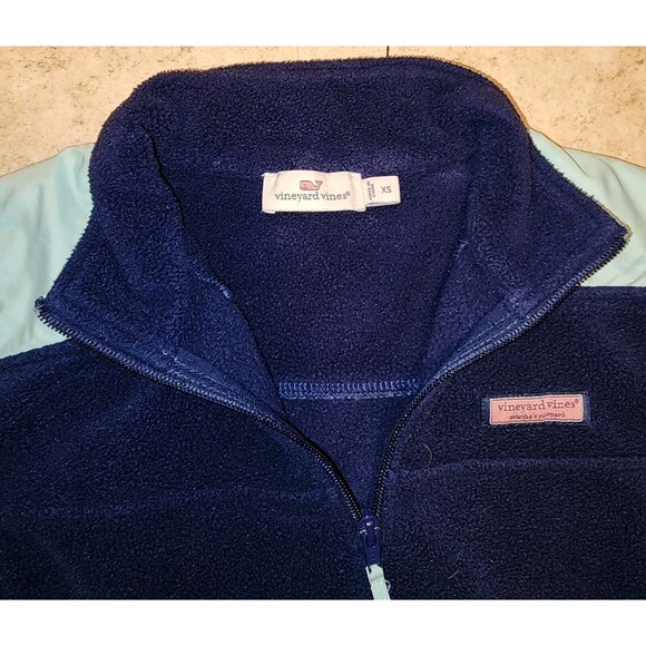 Vineyard Vines Sweatshirt Fleece Mens XS Blue Marthas Fleece Quater Zip Pullover - Picture 4 of 12